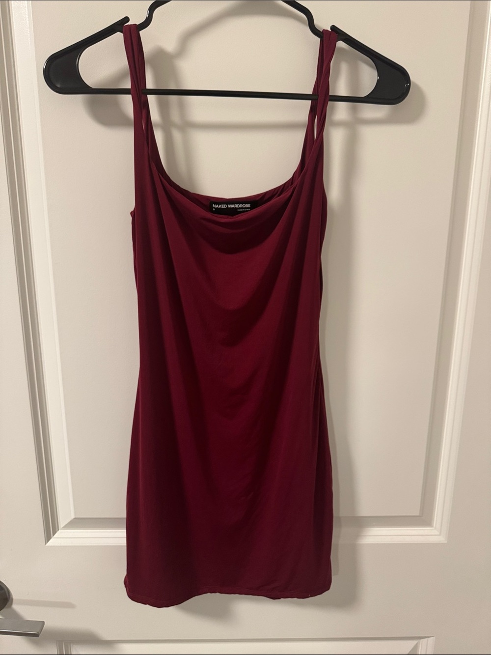 naked wardrobe Burgundy Dress